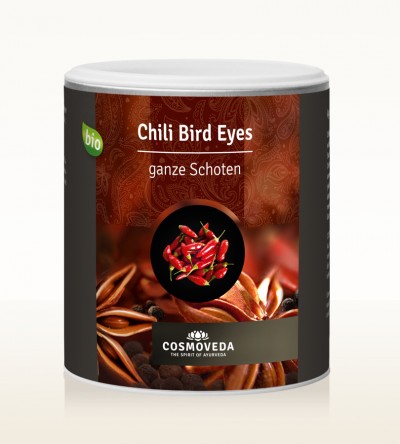 Organic Chili Bird Eyes pods 110g