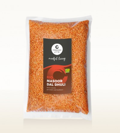 BIO Masoor Dal Dhuli - Rote Linsen, geschält und halbiert 2,5kg