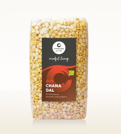 BIO Chana Dal - Kichererbsen, geschält und halbiert  500g