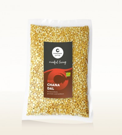 BIO Chana Dal - Kichererbsen, geschält und halbiert 1kg