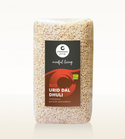 Organic Urid Dal Dhuli - white lentils, peeled and split 500g