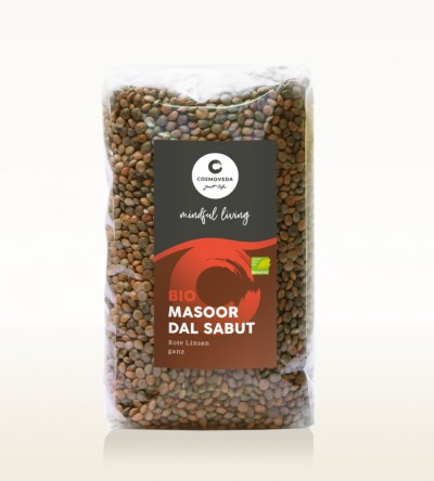 Organic Masoor Dal Sabut - red lentils, whole 500g