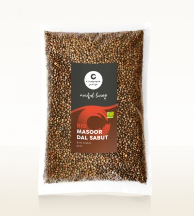 BIO Masoor Dal Sabut - Rote Linsen, ganz 1kg