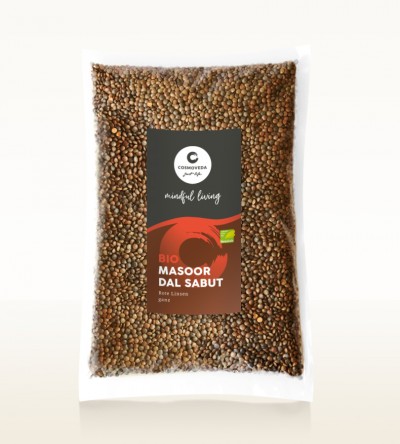 Organic Masoor Dal Sabut - red lentils, whole 2,5kg