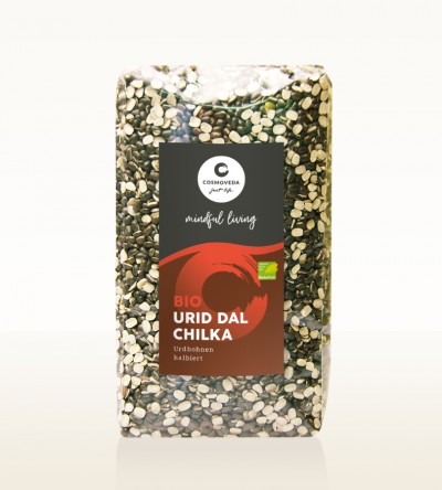 Organic Urid Dal Chilka - urid beans, split 500g