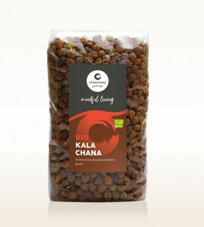 BIO Kala Chana - schwarze Kichererbsen ganz 500g