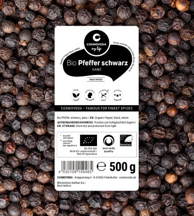 Organic Pepper black whole 500g