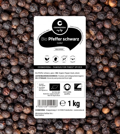 Organic Pepper black whole 1kg