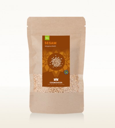 Organic Sesame Unpeeled 125g