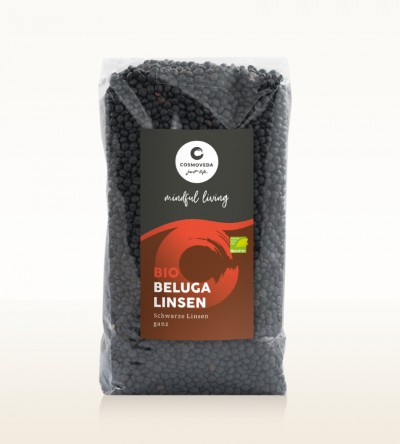 Organic Beluga Lentils whole