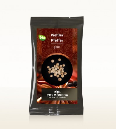 BIO Pfeffer weiß ganz 10g