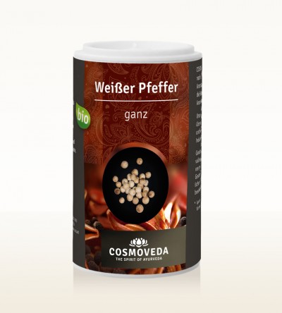 BIO Pfeffer weiß ganz 40g