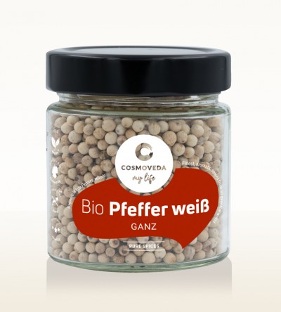 BIO Pfeffer weiß ganz 100g