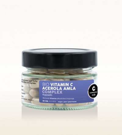 Organic Vitamin C Acerola Amla Complex 80 Capsules
