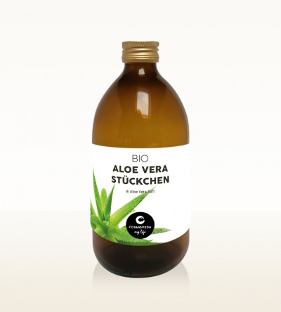 Organic Aloe Vera Chunks in Aloe Vera Juice 500ml