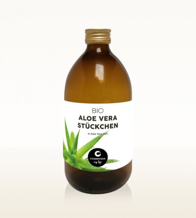 BIO Aloe Vera Stückchen in Aloe Vera Saft 500ml