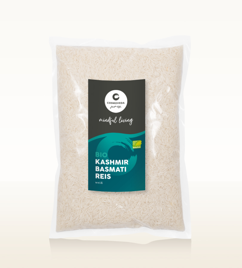 BIO Kashmir Basmati Reis weiß Online Bestellen &amp; Kaufen | Cosmoveda Shop